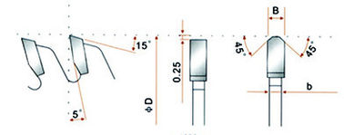 45 stopni cięcia Ripping stopu aluminium Saw Blade Wycinanie Non - Metale nieżelazne