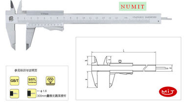 Mono bloku stalowego Vernier Caliper 0 - 150 mm z kciukiem Clamp