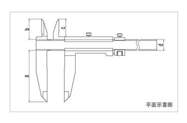 Stal nierdzewna Vernier Caliper 600 mm ze szczękami przewozu drobnych regulacji