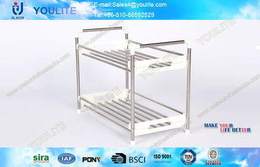 Antykorozyjne Storage Rack ze stali nierdzewnej / Mała półka narożna dla domu łazienką
